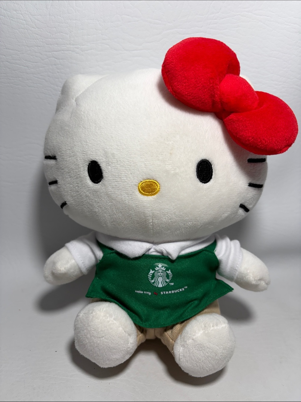 Starbucks x Hello Kitty Barista Doll White Limited Edition Plush Stuffed Animal